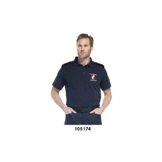 Polo-Shirt mit Schulterspangen, mit Stick, ohne Brusttasche XL